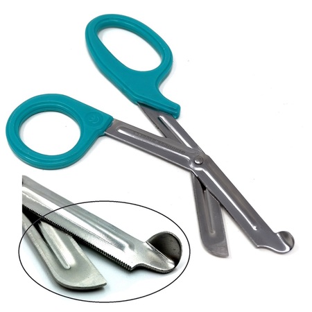 A2Z Scilab Teal Handle with Stainless Steel Blades Trauma Shears 7.25" A2Z-ZR184